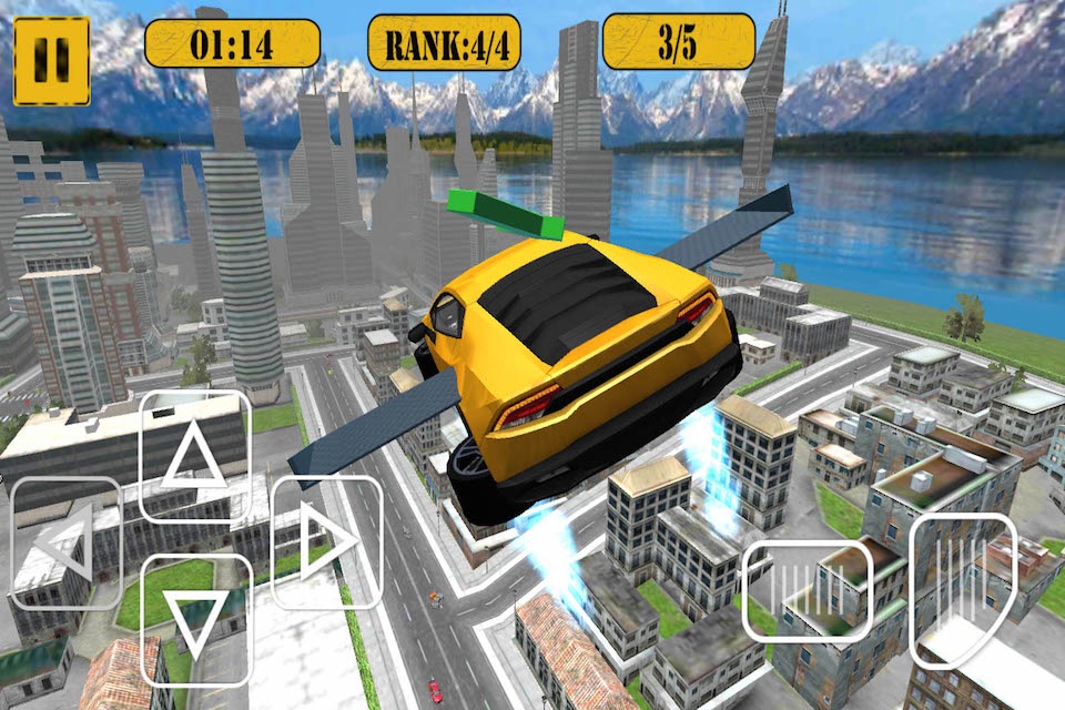 Flying Car : Grand Crime Flying Car Race In Russian City screenshot 4