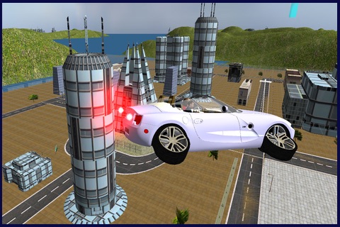 Flying Car Simulator - Futuristic Driving Stunts - Airplane Flight Pilot screenshot 3