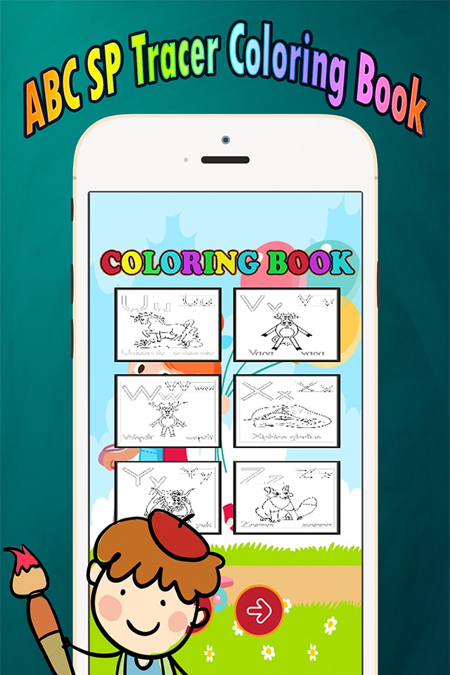 ABC Coloring Book: learn spanish coloring pages preschool games free for kids and toddler any age screenshot 2