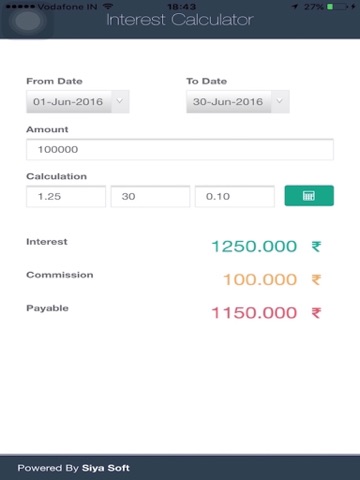 Interest Calculators iPad screenshot