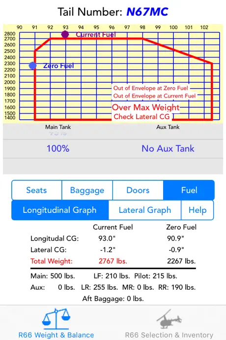 R66 Weight & Balance