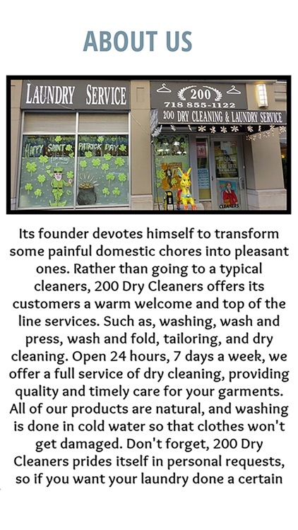 200 Dry Cleaners and Laundry