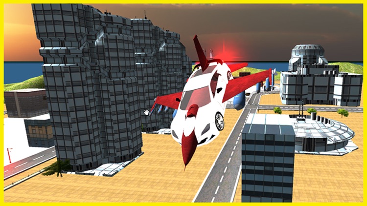 Futuristic F16 Flying Car Pro screenshot-3