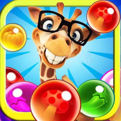 Pop Giraffe Bubble - Pet Jelly Infinity Mania Shooter iOS App
