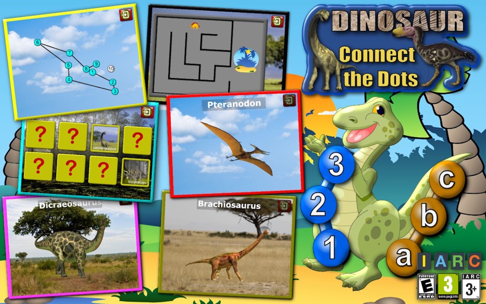 #1. Kids Dinosaur Join and Connect the Dots Puzzles - Rex teaches the ABC numbers and counting (macOS) 由: Espace Pty Ltd