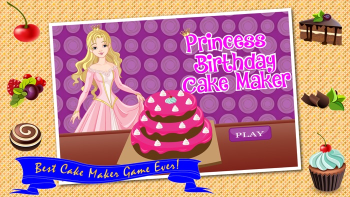 Princess Birthday Cake Maker Cooking Game - Make Your Own Cake
