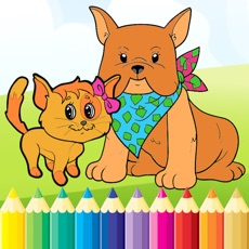 Activities of Dog & Cat Coloring Book - All In 1 Drawing Paint And Color Games for Kid