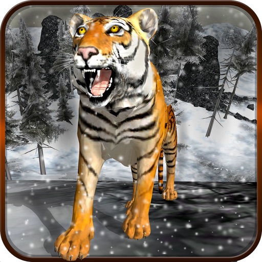 Life of Tiger in American Wild Forest Icon