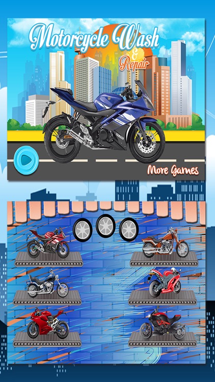 Motorcycle Wash Salon Cleaning & Washing Simulator