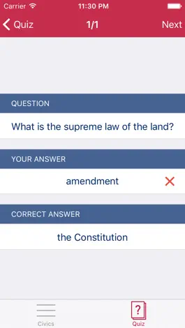 Game screenshot U.S. Civics Master hack