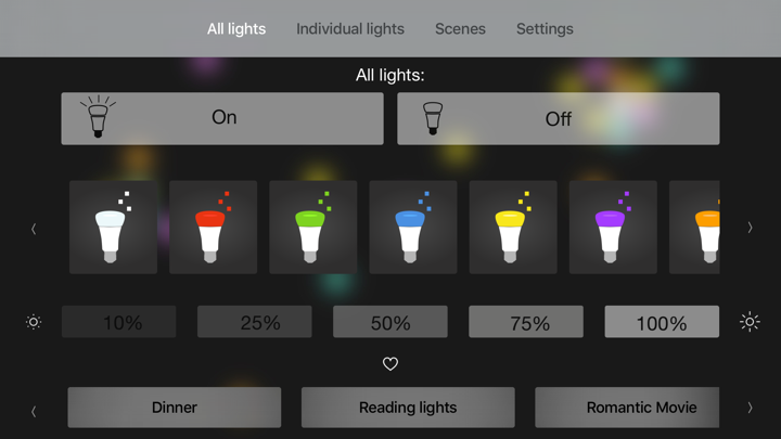 Screenshot #1 pour Hue TV - Control your lights