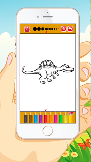恐竜ぬりえ帳 - 子供と幼児の自由のための教育のぬりえゲームのおすすめ画像2
