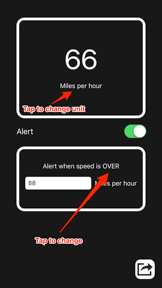 GPS Speedometer With Speed Limit Alarm screenshot