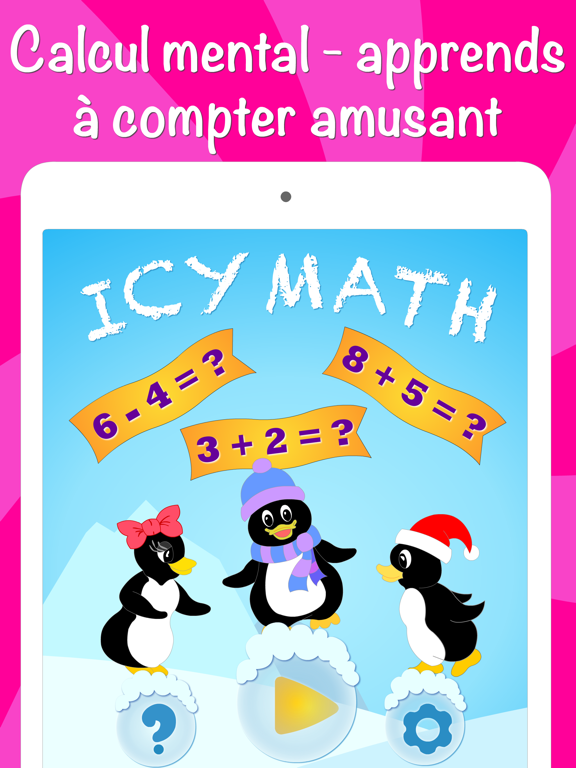 Screenshot #4 pour Icy Math Free Mathématiques pour les enfants et adultes maths calcul mental jeu addition soustraction compter