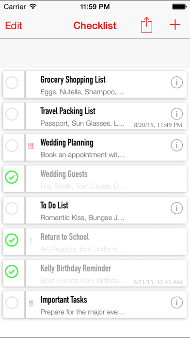 Screenshot #3 pour Simple Checklist - To Do List with Task Reminder