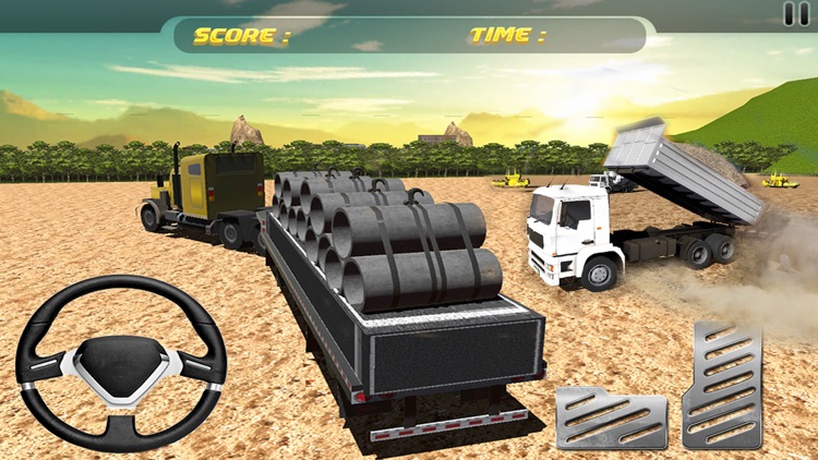 Bridge Builder Construction Truck Driver 3D Simulator : Legendary Off-Road Excavator Crane