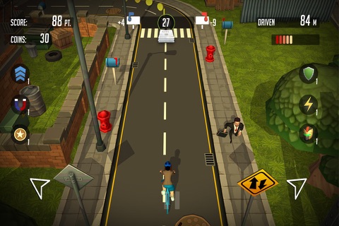 PaperBoy:Infinite bicycle ride screenshot 2