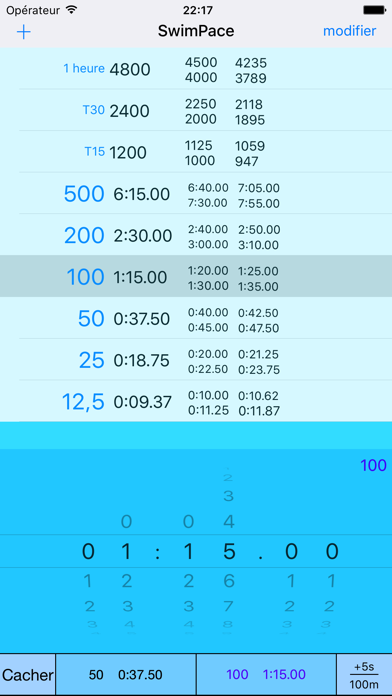 Screenshot #1 pour SwimPace