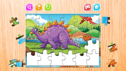 Screenshot #1 pour Dinosaur Puzzle Jeux Gratuit - Dino Puzzle pour les enfants d'âge préscolaire et tout-petits Jeux d'apprentissage