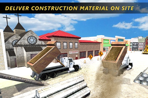 City Road Construction Simulator 3D – Heavy Crane Truck Driver Challenge screenshot 4