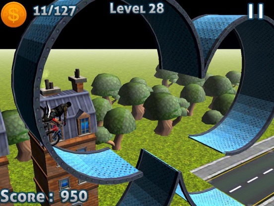 Screenshot #4 pour Bicyclette cascades Défi Jeu 3D 2016 - cascades et collecter des pièces