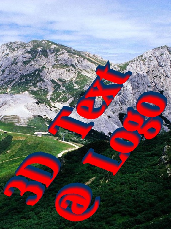 3D Text @ Logo iPad screenshot 1 - Entertainment app