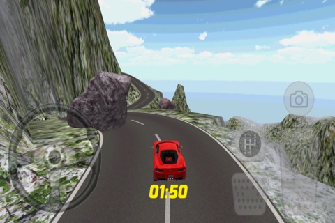 kırmızı spor araba drift oyunu screenshot 3