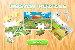 Game screenshot Farm and Animal Jigsaw Puzzle For Kids - educational young childrens game for preschool and toddlers mod apk