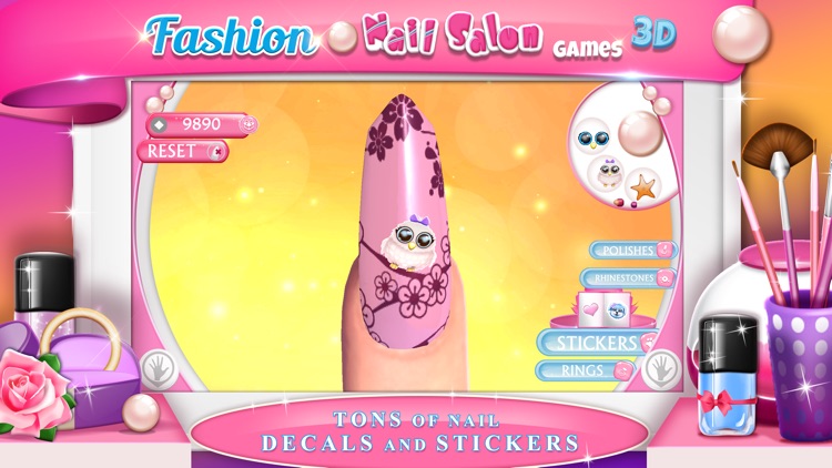 Fashion Nail Salon Games 3D: Create Awesome Beauty Nails and Prom Manicure Designs