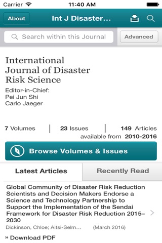 Int J of Disaster Risk Science screenshot 3