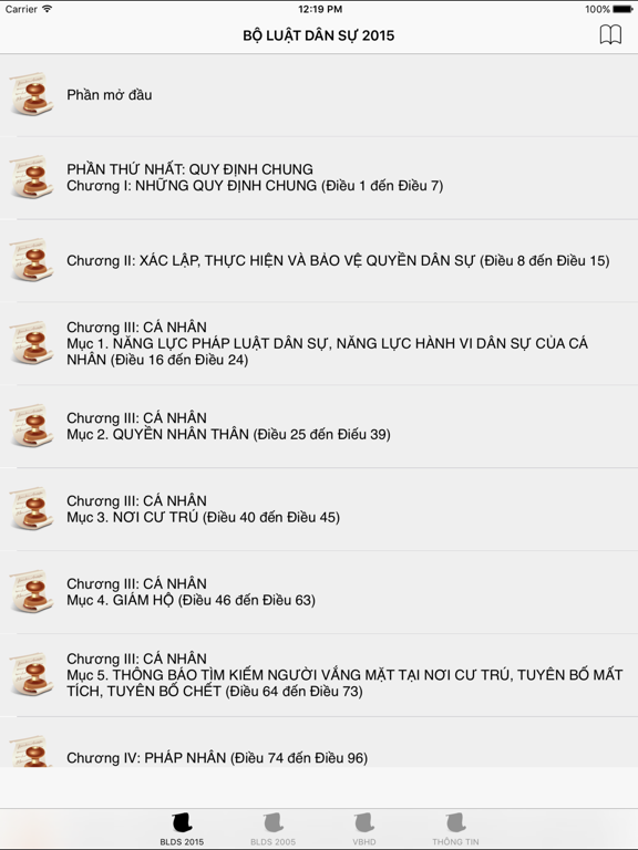 Screenshot #4 pour Bộ Luật Dân Sự Việt Nam