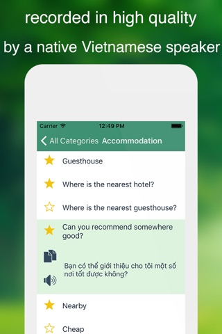 Speak Vietnamese - Learn Vietnamese Phrases & Words for Travel & Live in Vietnam screenshot 2
