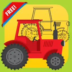 Kids Vehicle Dot to Dot Coloring Book - connect dots coloring pages learning games for any age app icon
