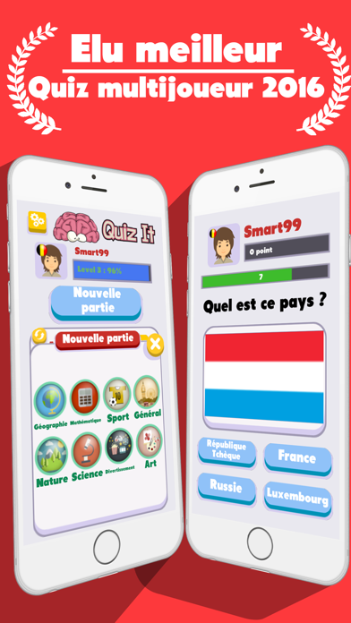 Screenshot #1 pour Quiz it 2016 - Quizz Logo Drapeau fun entre amis