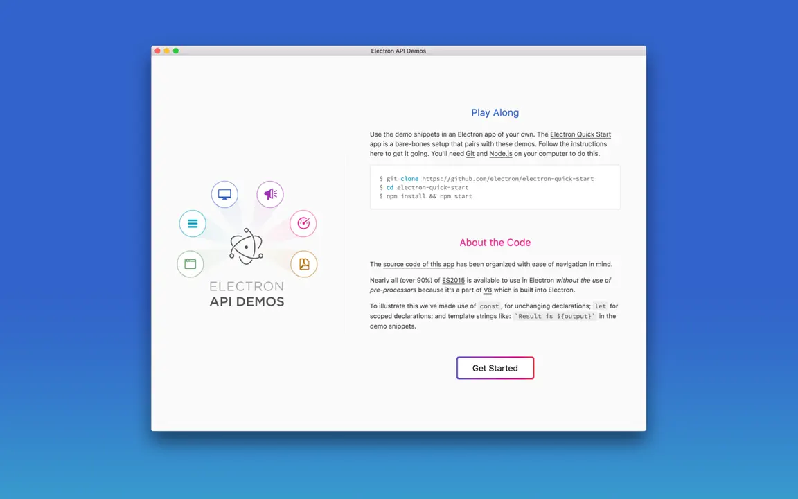 Electron APIs iPhone-skjermbilde 1