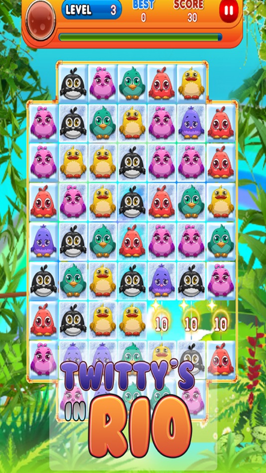 #2. Twittys in Rio - Free Birds Puzzle Game (iOS) Podle: Lime Soda Games