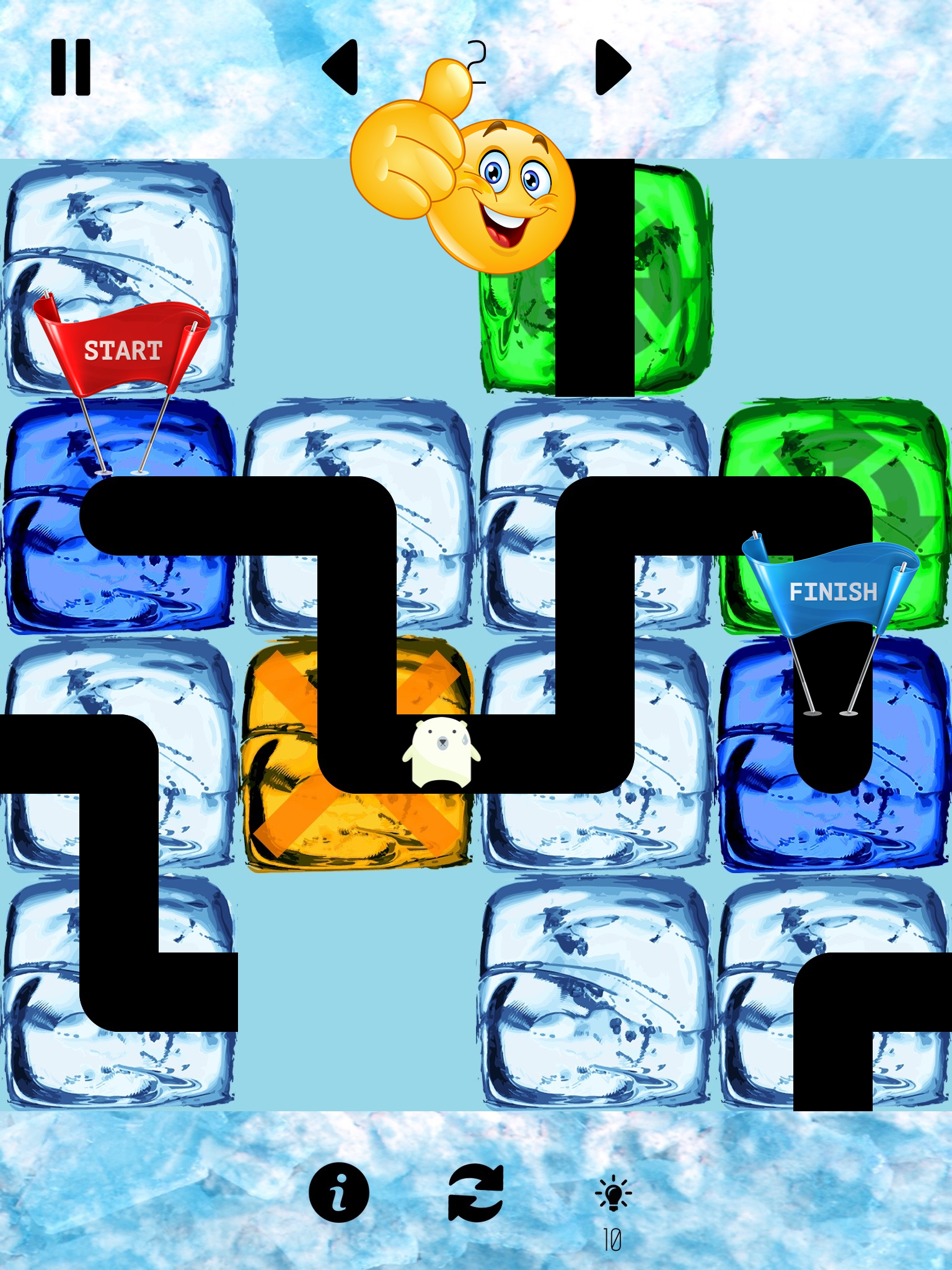 Lost Polar Bear - block puzzle game