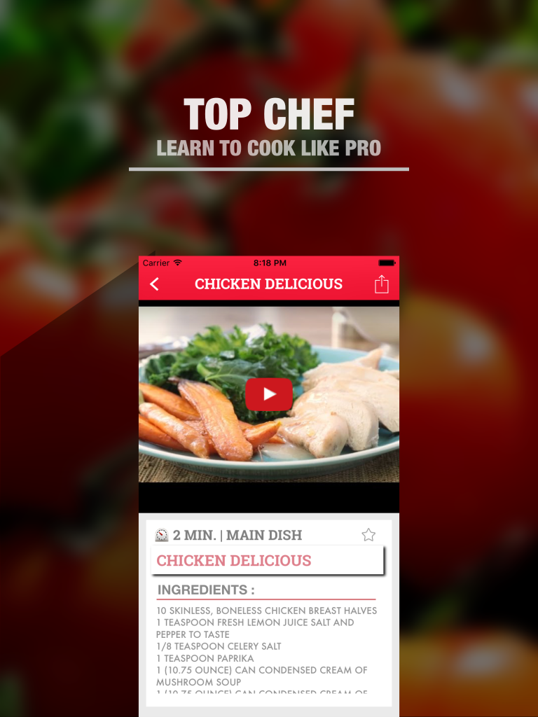 Video Recipes - Learn to cook like a top chef
