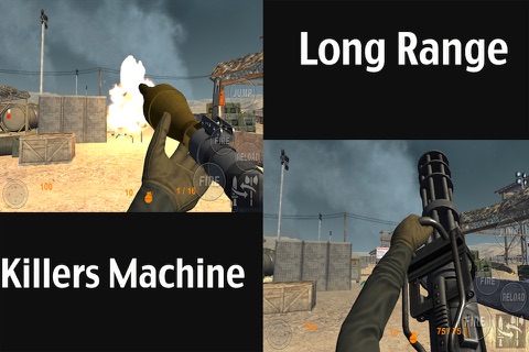 Real Trigger FPS Weapons Shooting Test : Desert Range Mission Games Free screenshot 2