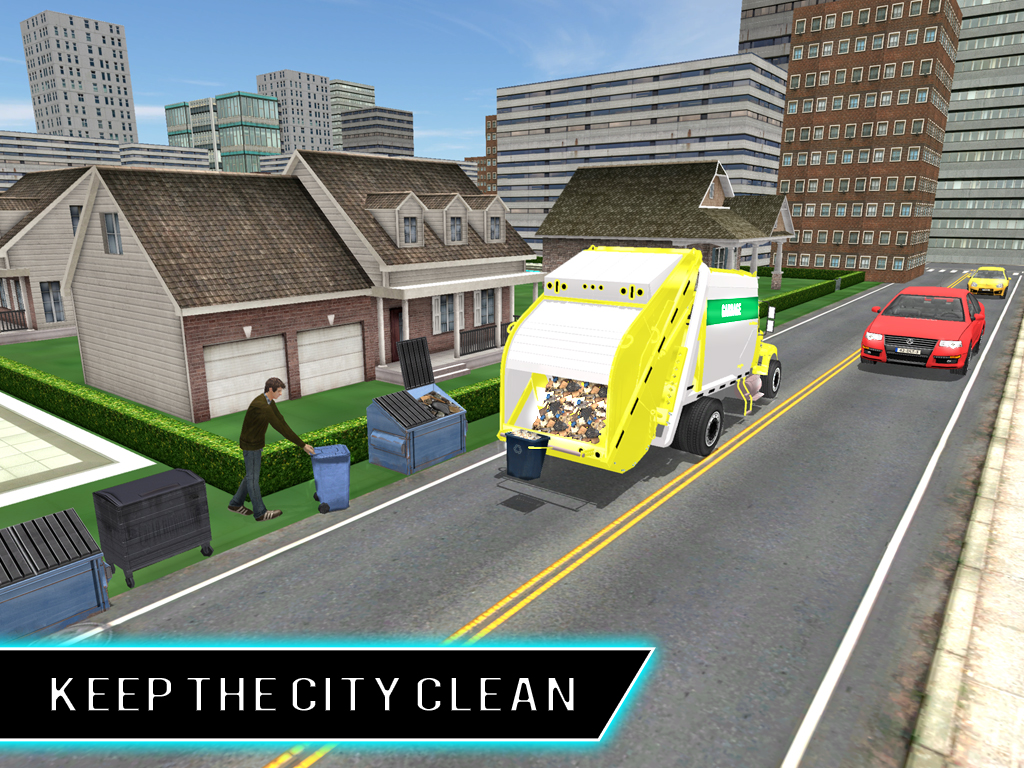 Real city garbage truck sim 3D screenshot 7