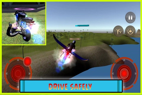 Flying Motorcycle Simulator Pro screenshot 2
