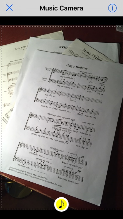 What’s My Note? - Scan & hear your sheet music