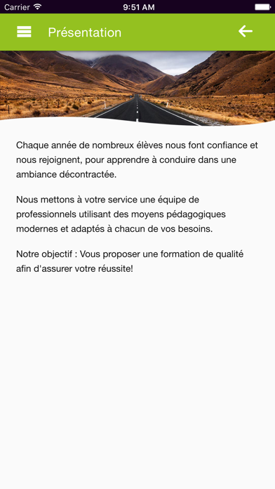 Screenshot #2 pour Auto-Ecole Nouvelle Conduite