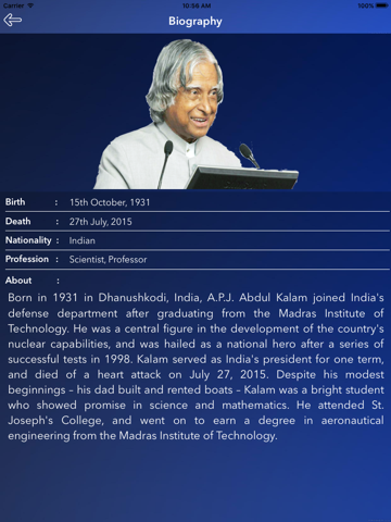 Screenshot #5 pour Abdul Kalam Quotes