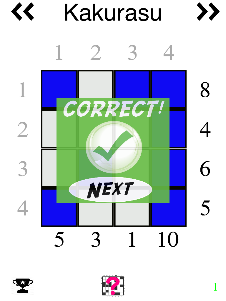 Kakurasu (Sudoku like Japanese Puzzle Game)