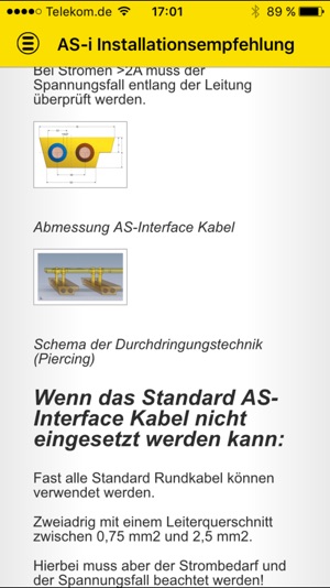 AS-interface Installationsempfehlung