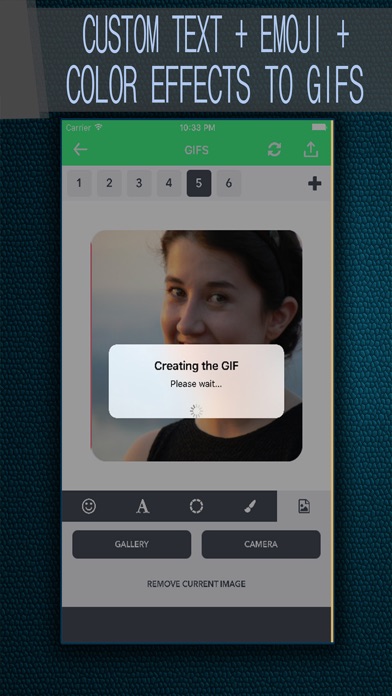Screenshot #3 pour Gifoji - Create Animated Photo With Emoji