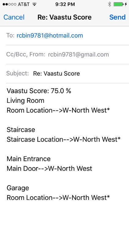 Vaastu Score