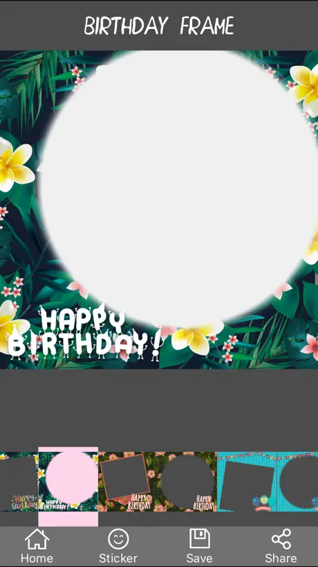 Happy Birthday Frame