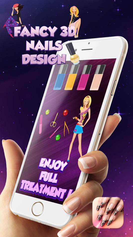 Fancy 3D Nails Design – The Best DIY Manicure Game for Girl's Beauty Makeover - 1.0 - (iOS)